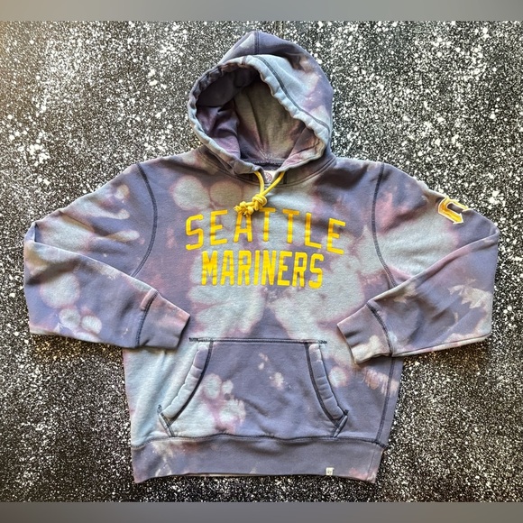 Seattle Mariners MLB Acid Washed Hoodie (47’ Brand) Size Medium - Picture 1 of 6